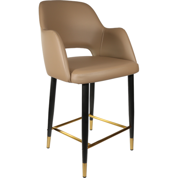 Sorbet Counter Stool - Black Metal 650h Legs