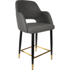 Sorbet Counter Stool - Black Metal 650h Legs