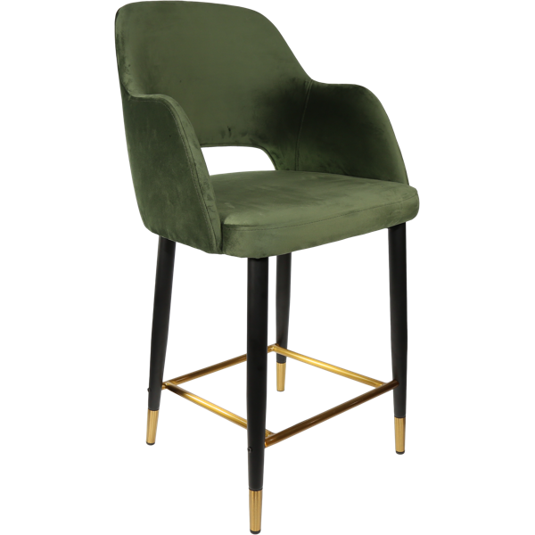 Sorbet Counter Stool - Black Metal 650h Legs