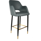 Sorbet Stool with Black Metal 750h Legs
