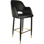 Sorbet Stool with Black Metal 750h Legs