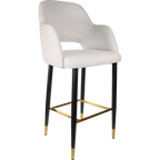 Sorbet Stool with Black Metal 750h Legs