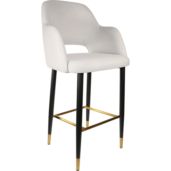 Sorbet Stool with Black Metal 750h Legs