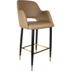 Sorbet Stool with Black Metal 750h Legs