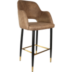 Sorbet Stool with Black Metal 750h Legs