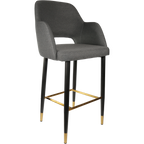 Sorbet Stool with Black Metal 750h Legs