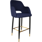 Sorbet Stool with Black Metal 750h Legs