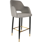 Sorbet Stool with Black Metal 750h Legs