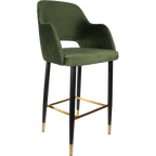 Sorbet Stool with Black Metal 750h Legs