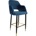 Sorbet Stool with Black Metal 750h Legs