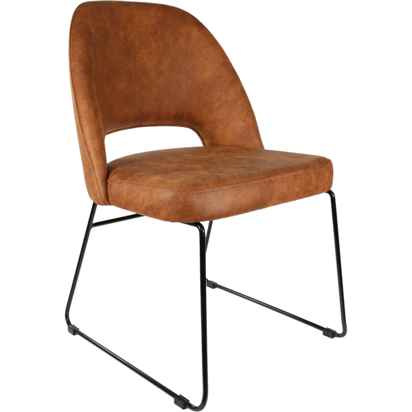 Semifreddo Chair with Black Sled Base