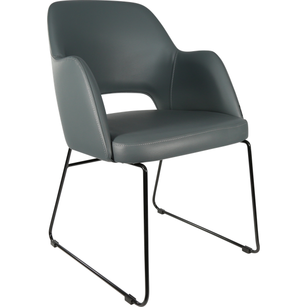 Sorbet Chair with Black Sled Base