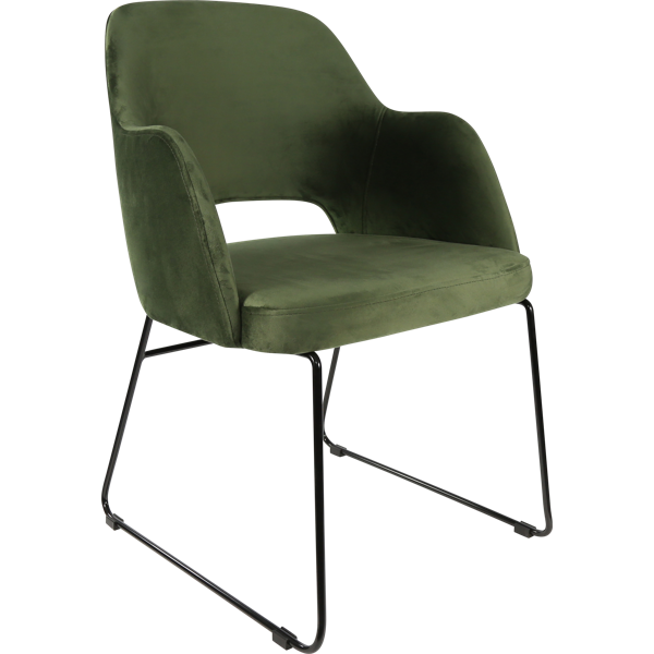 Sorbet Chair with Black Sled Base