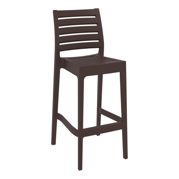 Ares Bar Stool 75cm (Dry Bar Height) - White