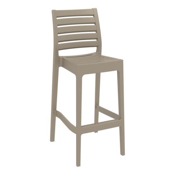 Ares Bar Stool 75cm (Dry Bar Height) - White