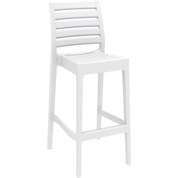 Ares Bar Stool 75cm (Dry Bar Height) - White