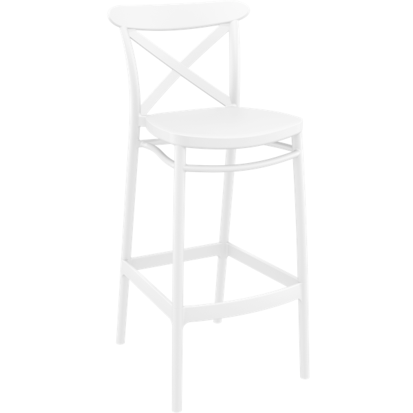 Cross Bar Stool 75cm (Dry Bar Height) - Anthracite