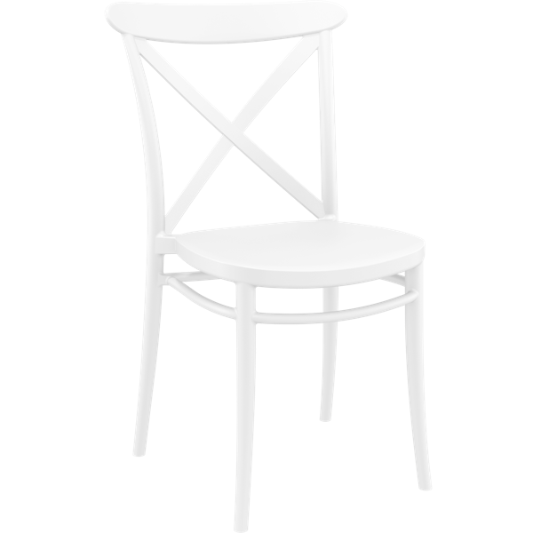 Cross Chair - White
