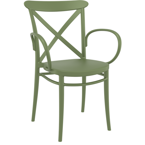 Cross XL Arm Chair - White