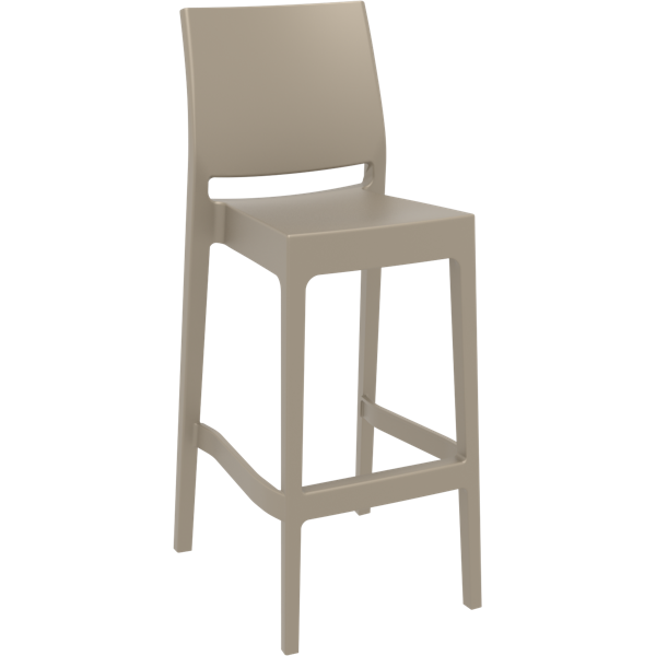 Maya Bar Stool 75cm (Dry Bar Height) (Dry Bar Height) - White