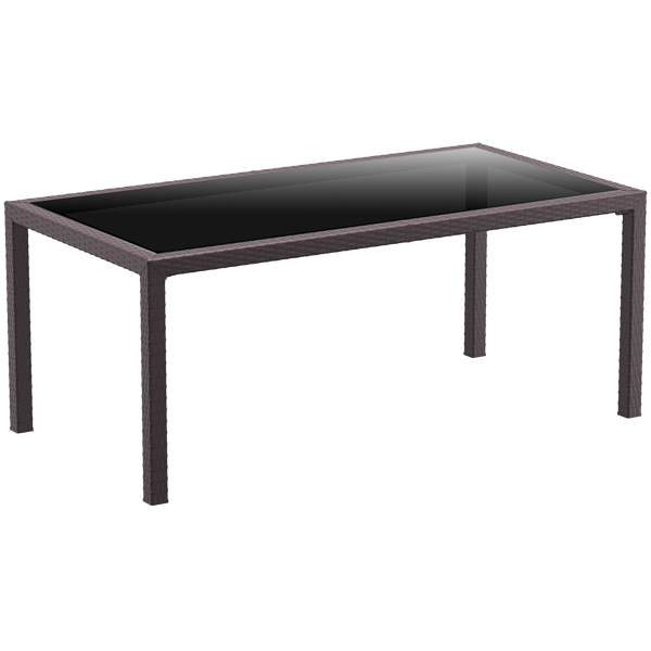Tahiti Table 1800 x 940 - Chocolate