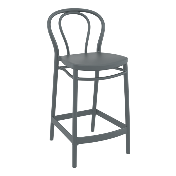 Victor Bar Stool 65cm (Counter Height) - White