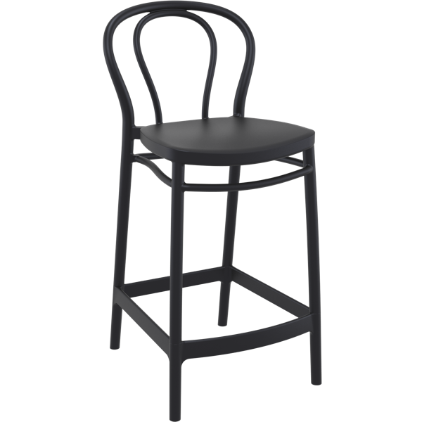 Victor Bar Stool 65cm (Counter Height) - White