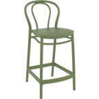 Victor Bar Stool 65cm (Counter Height) - White