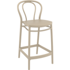 Victor Bar Stool 65cm (Counter Height) - White