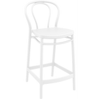 Victor Bar Stool 65cm (Counter Height) - White
