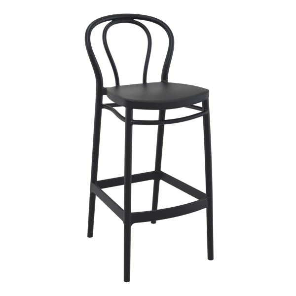 Victor Bar Stool 75cm (Dry Bar Height) - White