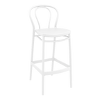Victor Bar Stool 75cm (Dry Bar Height) - White