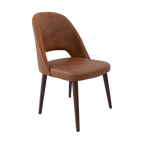 Crescent Chair - Charcoal Fabric with Sled Base