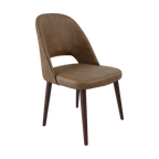 Crescent Chair - Charcoal Fabric with Sled Base