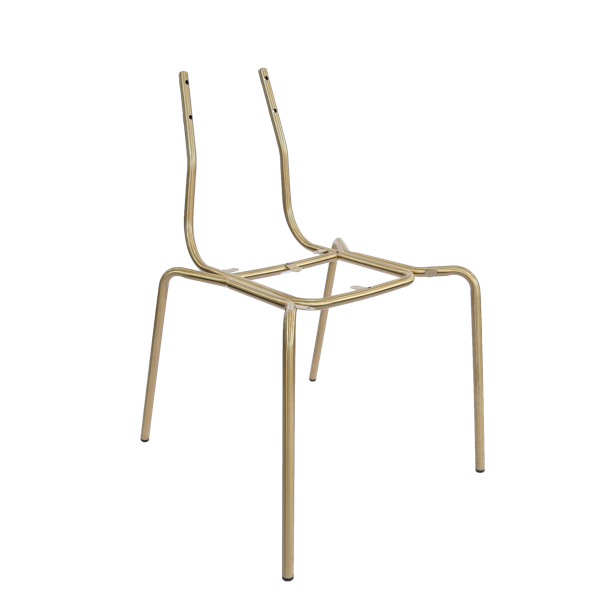 Tiramisu Chair Frame - Black/Brass Tip