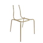 Tiramisu Chair Frame - Black/Brass Tip