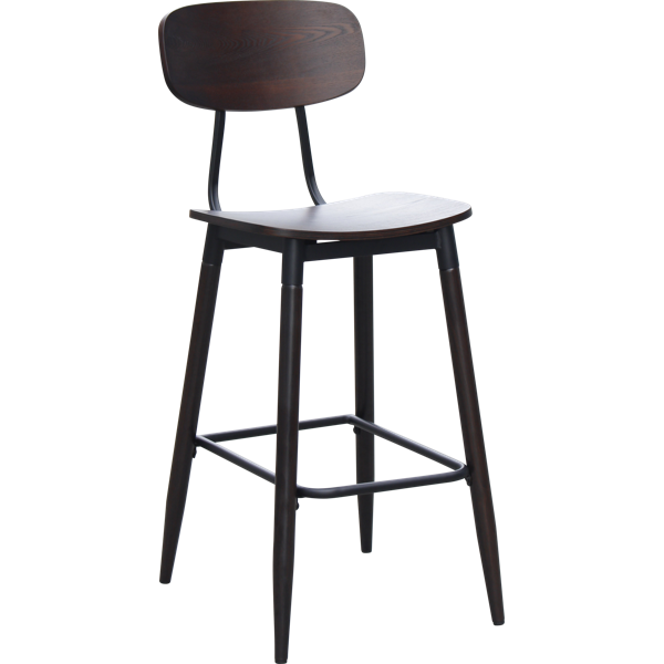 Austin Barstool- Wenge Ply Seat + Wenge Backrest