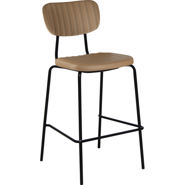 Tiramisu Barstool - Brass Frame / Oak Ply