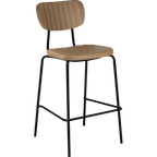 Tiramisu Barstool - Brass Frame / Oak Ply