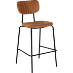 Tiramisu Barstool - Brass Frame / Oak Ply