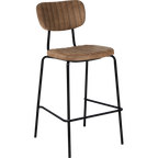 Tiramisu Barstool - Brass Frame / Oak Ply