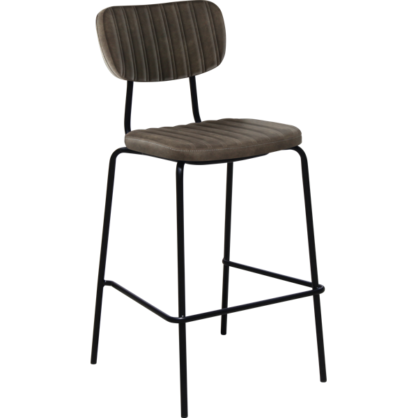 Tiramisu Barstool - Brass Frame / Oak Ply