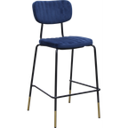 Tiramisu Barstool - Brass Frame / Oak Ply