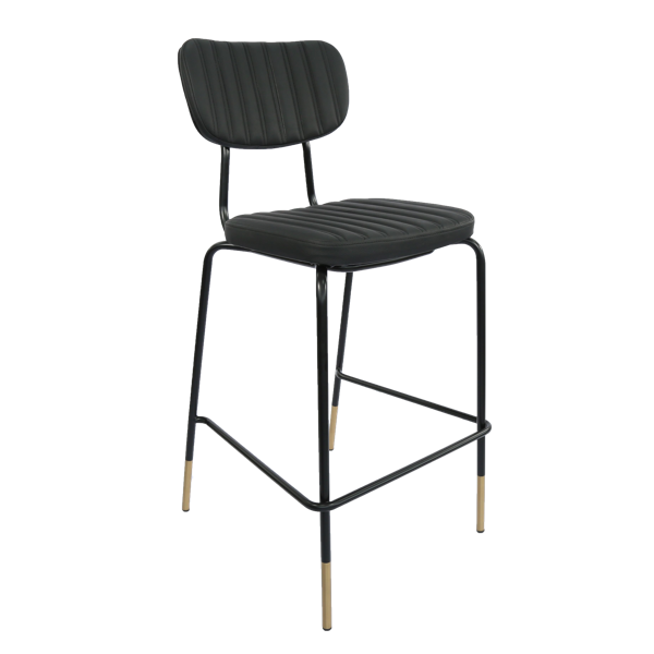 Tiramisu Barstool - Brass Frame / Oak Ply