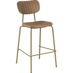 Tiramisu Barstool - Brass Frame / Oak Ply
