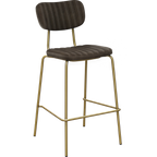 Tiramisu Barstool - Brass Frame / Oak Ply