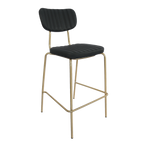 Tiramisu Barstool - Brass Frame / Oak Ply