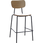 Tiramisu Barstool - Brass Frame / Oak Ply