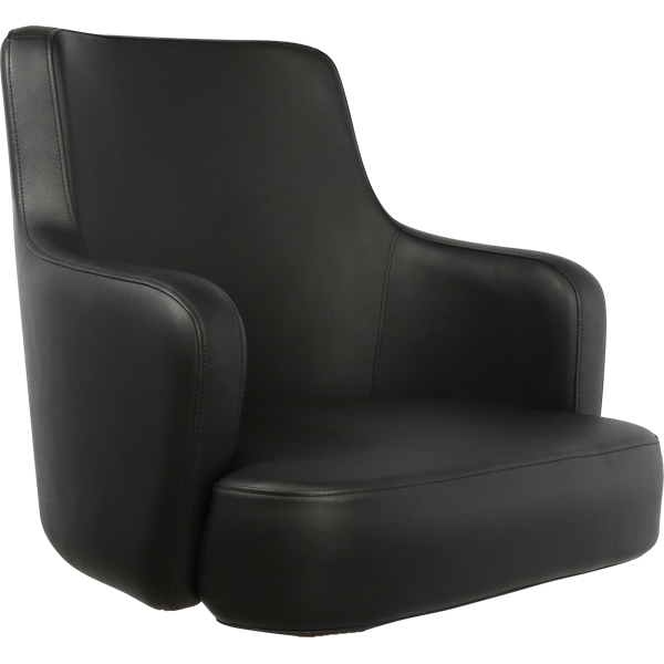 Francoise Gaming Stool Shell - Black Vinyl