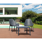 Sky Lounge/Sky Side Table 2 Seat Package - White